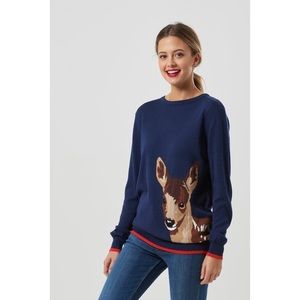 Modcloth/Sugarhill Rita Deer Friend Sweater